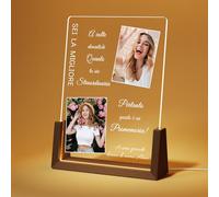 LUCKOR Lampada Personalizzata con Foto - Idee Regalo Donna Compleanno