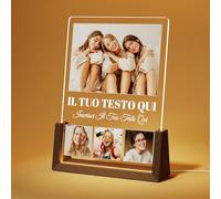 LUCKOR Lampada Personalizzata con Foto - Idee Regalo Donna Compleanno, Regali Personalizzati per Lui Lei, Regali Valentino per Fidanzato Fidanzata, Regalo Donna Originale Utile, Regalo Amica Natale