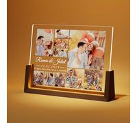 LUCKOR Lampada Personalizzata con Foto - Idee Regalo per Coppia Fidanzato Fidanzata, Regali Personalizzati per Amiche Lui Lei, Regali Valentino Originali per Papà Mamma, Regalo Donna Compleanno Natale
