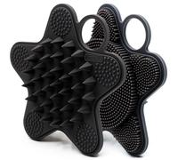 LuckSTELLA - Scrubber per il corpo in silicone per uso alimentare, spazzola per il corpo a due lati per doccia, esfoliante delicato e schiuma bene, scrubber delicato per pelli sensibili, spazzola per