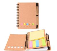 Luckwaii Taccuino con Penna Regali per Colleghi di Lavoro Taccuino Tascabile Note a Spiralato, Mini Diario e Penne a Sfera Motivazionali Regali di Ringraziamento di Natale per Ufficio 11,5 x 14cm