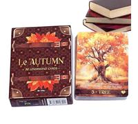 Luckxing Carte Dei Tarocchi - 36 Carte Dei Tarocchi Della Autunnale | Gioco Di Mazzo Metafisico - Per Divinazione Meditazione Lavoro Amore Halloween Bambini Adulti Cucina e Scuola