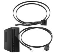 Luckxing Cavo di Estensione RGB,Striscia Conversione Lampada 3 e 4 Pin | Connettore Esteso RGB Scheda Madre per GPU Alimentatore Monitor Console di Gioco