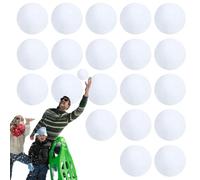 Luckxing Palle di Neve Artificiale, 20 Pezzi, morbide Palline Invernali realistiche, Giocattolo Decorativo per Studio Fotografico per Bambini e Adulti, Decorazione per Interni ed Esterni