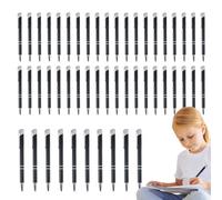Luckxing Penna Executive | 50 Penne Metalliche A Scatto - Stilizzata per Ufficio con Clip Argento Multifunzionale - Ideale per Matrimonio Scuola Casa Studenti Professionisti e Business