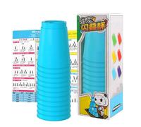 Luckxing Tazze da Impilamento per Bambini Piccoli - Gioco Di Impilamento - Tazze Educative Da Impilare - per lo Sviluppo delle Capacità Motorie Fini di Bambini, Adulti e Piccoli in Aula