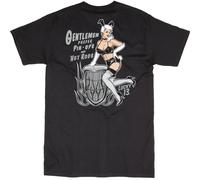 Lucky 13 Bunny Pin Up Modello Hot Rods Tatuaggi Rockabilly T-Shirt