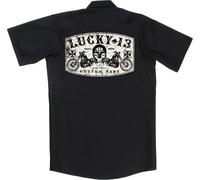 Lucky 13 Camicia Dual Chopper Workshirt Nero M Nero