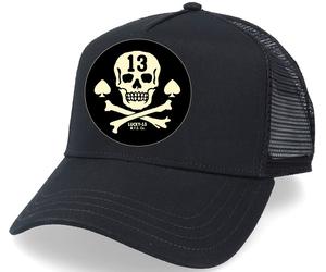 Lucky 13 Cappello Pirate Skull - Trucker Hat Einheitsgröße Nero