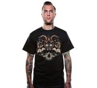 Lucky 13 Evil Wheel Racing The Devil Biker Adult Mens T Shirt LM1000EW