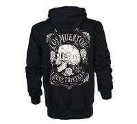 Lucky 13 Felpa con cappuccio Dead Skull Zip Nero 3XL Nero
