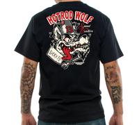 Lucky 13 Hot Rod Lupo Auto Meccanico Rockabilly Tattoo Punk Moto Maglia LM1000HF