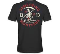 Lucky 13 Maglietta da uomo Something Righteous Tee L13TS000085ZW 3XL Nero