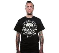 Lucky 13 Motore Maiale Tatuaggio Motociclista Death Or Glory Punk Goth Da Maglia
