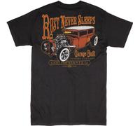 Lucky 13 Rust Never Sleeps Hot Rod Auto Rockabilly Tatuaggi T Shirt LM1000RN