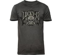 Lucky 13 T-shirt L13 Tombstone Tee L Nero