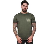 Lucky 13 T-shirt Vintage Iron Tee Retro Green S Verde