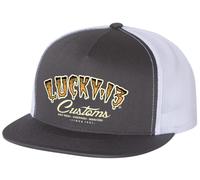 Lucky 13 Tiger Custom Hot Rods Choppers Monsters Tattoo Trucker Cap Hat LCSB5TC