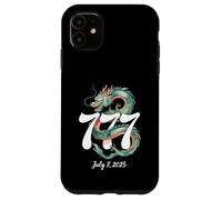 Lucky 777 Dragon Eastern Art Spiritual 7 luglio 2025 Design Custodia per iPhone 11