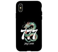 Lucky 777 Dragon Eastern Art Spiritual 7 luglio 2025 Design Custodia per iPhone X/XS