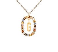 Lucky angel Lettere Colorate A - Z Iniziale MSCK Alfabeto Pendente Collana a Catena Lunga My Name Jewelry