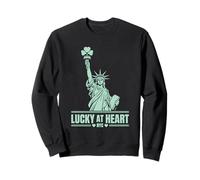 Lucky At Heart NYC Shamrock Statue Inspired St Patricks Day Felpa