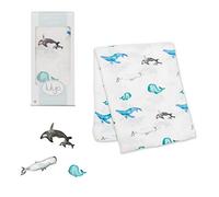 Lucky Baby L2-LJ146 Copertina Swaddle, Balene