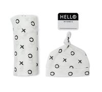 Lucky Baby L2-LJ642 Set Cappello e Swaddle, Baci e Abbracci