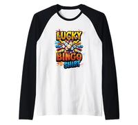 Lucky Bingo Gioco Giocatore Citazione Questo è Il Mio Fortunato Bingo Maglia con Maniche Raglan