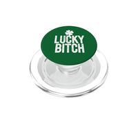 LUCKY BITCH Divertente St Patricks Day Meme 4 Leaf Clover PopSockets PopGrip per MagSafe
