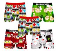 Lucky Boxer Uomo Mutande Intimo Confezione da 5 Boxer, Multicolore, XL