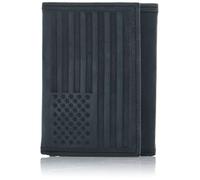 Lucky Brand Bandiera in Pelle Uomo Rilievo RFID Trifold, Nero, Taglia unica