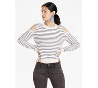 Lucky Brand Donna Righe Freddo Spalla Maglione Pullover Top Risparmia 50% XL