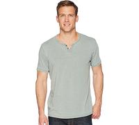 Lucky Brand - Maglietta da Uomo marchiata Venice Burnout, con Scollo a Taglio - Verde - M