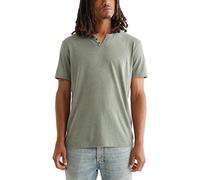 Lucky Brand - Maglietta da Uomo marchiata Venice Burnout, con Scollo a Taglio - Verde - M