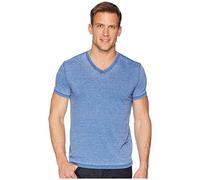 Lucky Brand Men's Venice Burnout V-Neck Tee Shirt, Monaco Blue, XXL
