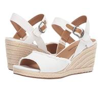 Lucky Brand Mindra, Sandali con Zeppa Donna, Bianco, 38.5 EU Larga