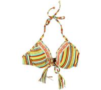 Lucky Brand Top Da Bagno All'Uncinetto A Halter Con Ferretto, Arancione, Media