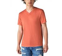 Lucky Brand Venice Burnout V-Neck Tee Shirt T, Bossa Nova, XL Uomo
