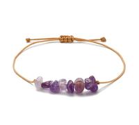 LUCKY BUDDHIST- Bracciali con pietre preziose per protezione, bracciale con ciondoli regolabili - Amethyst