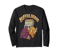 Lucky Buffalo Casino Slot Machine BUFFALOOOOO Gambling Maglia a Manica