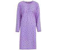 Lucky Camicia da Notte Donna Manica Lunga a Fiori, Farbe:Flieder, Größe-Damen:6XL