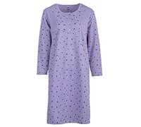 Lucky Camicia da Notte Donna Manica Lunga a Fiori Termo d'inverno, Farbe:Flieder, Größe-Damen:M