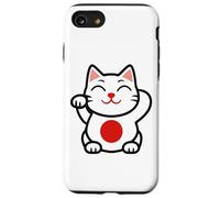 Lucky Cat Japan Design - Maneki Neko Kawaii Maglietta Estetica Custodia per iPhone SE (2020) / 7/8