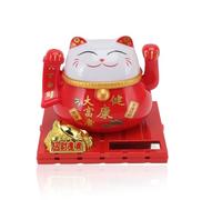 Lucky Cat, Lucky Fortunelucky Cat, Fortunato Regalo di Apertura di Gatti, Grande Dimensione Solare ondeggiata Gatto Grasso Rosso buona Fortuna ricchezza Accogliente fortunata Gatto di Gatto casa