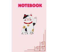 Lucky Cat Notebook: Soft Pink 6x9 Journal | Maneki Neko and Japanese Lantern Design | 120 Lined Pages for Notes and Inspiration