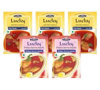 Lucky Chicken Curry/pollo al curry Combo Masala confezione da 5 (3 Pollo Masala, 2 Pollo Korma Masala)