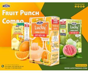 Lucky China Grass Fruit Punch Combo (Pineapple+Orange+Guava) 300g