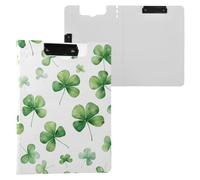 Lucky Clover - Cartellina portablocco con porta penne, formato A4, per ufficio e scuola