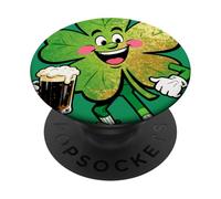 Lucky Clover Parade Allegro Design irlandese PopSockets PopGrip Adesivo